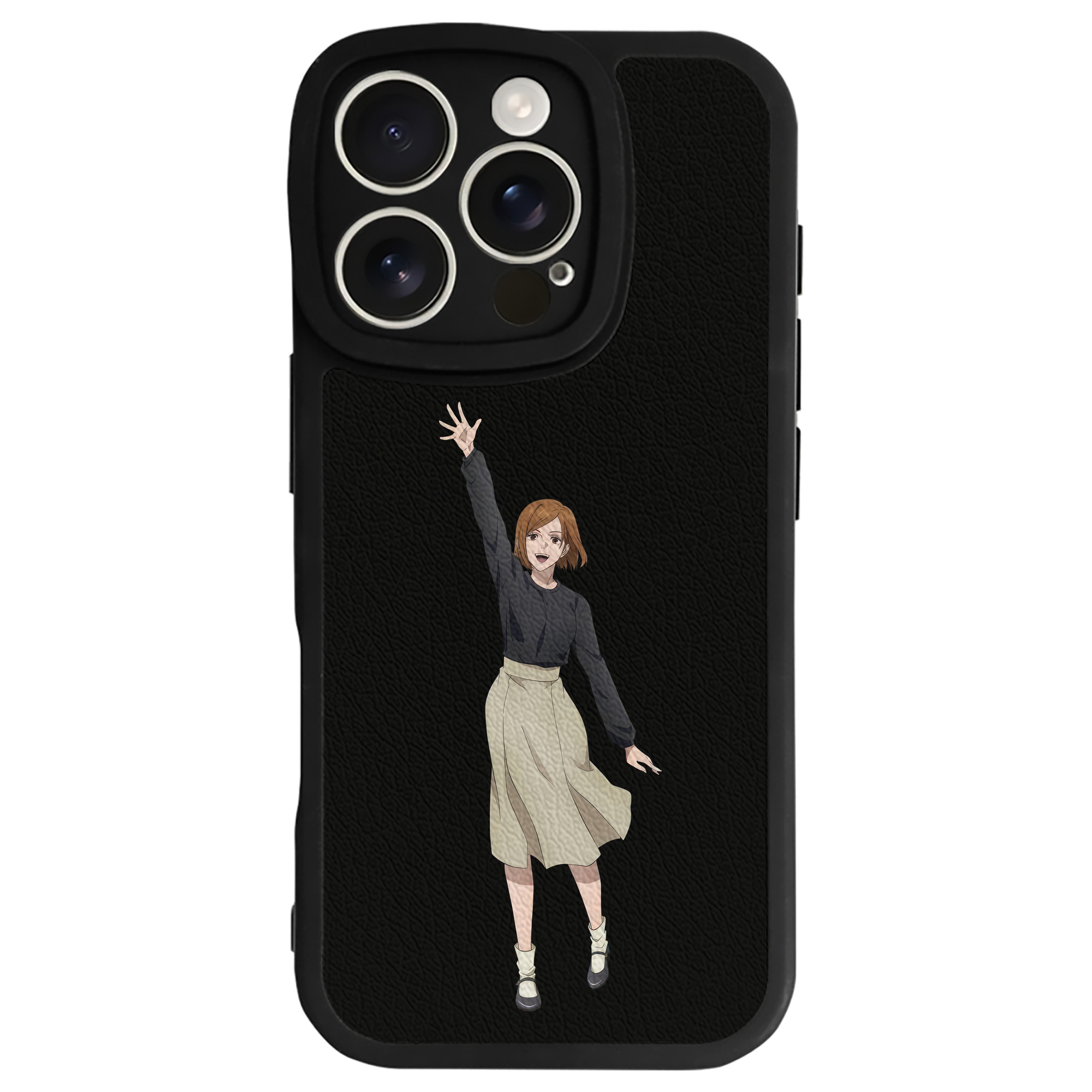 （画像用） 呪術廻戦 Jujutsu Kaisen 【iPhone 16シリーズ対応】シリコンスマホケース（レザー調） 材質：シリコン